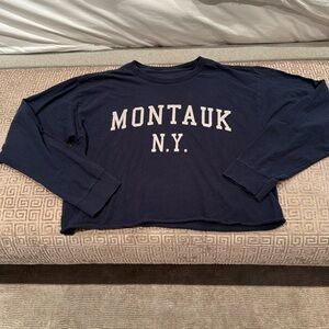 Brandy Melville J Galt Montauk long sleeve blue shirt